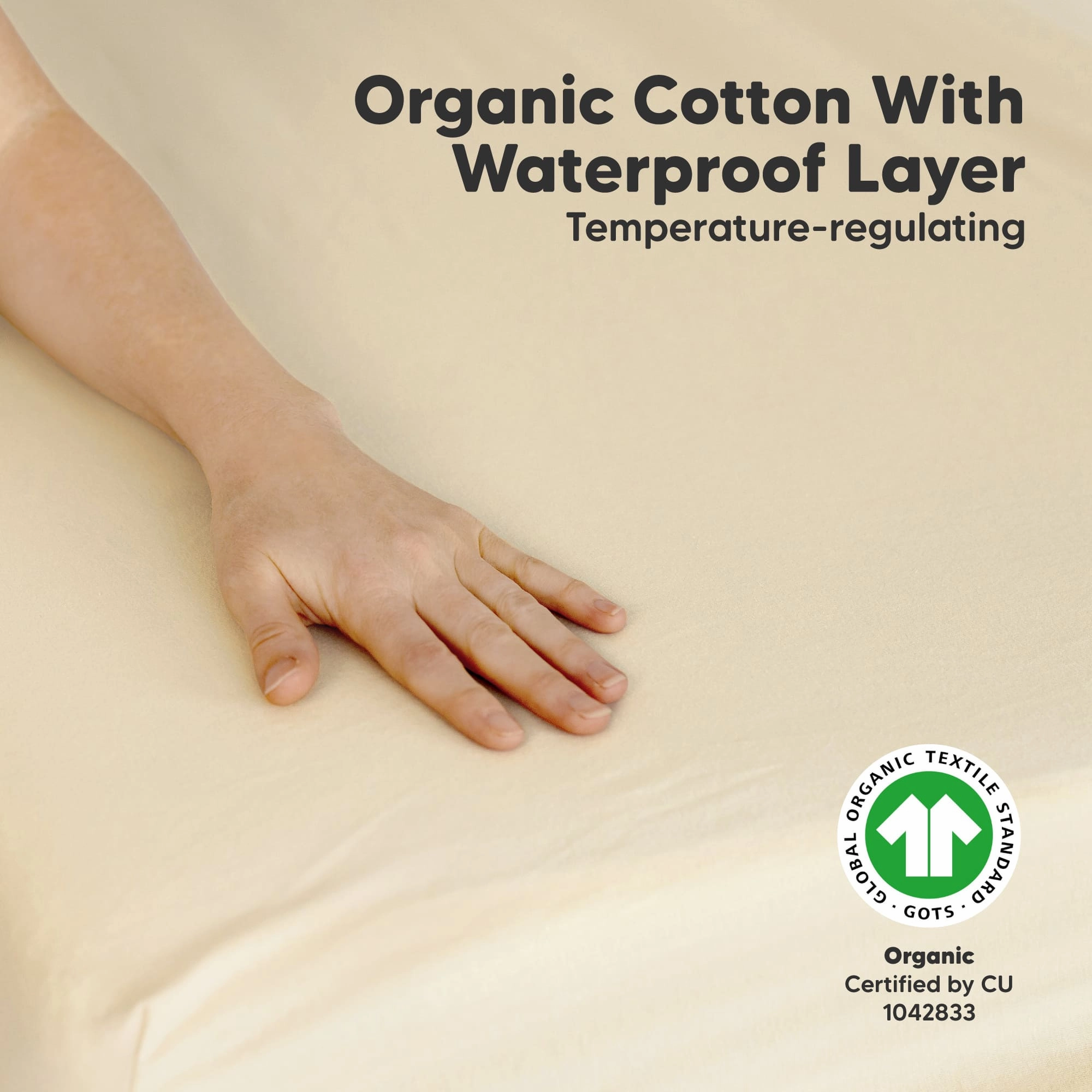 2-Pack Soothe [Protect ] Waterproof Mini Crib Sheets (Macadamia)