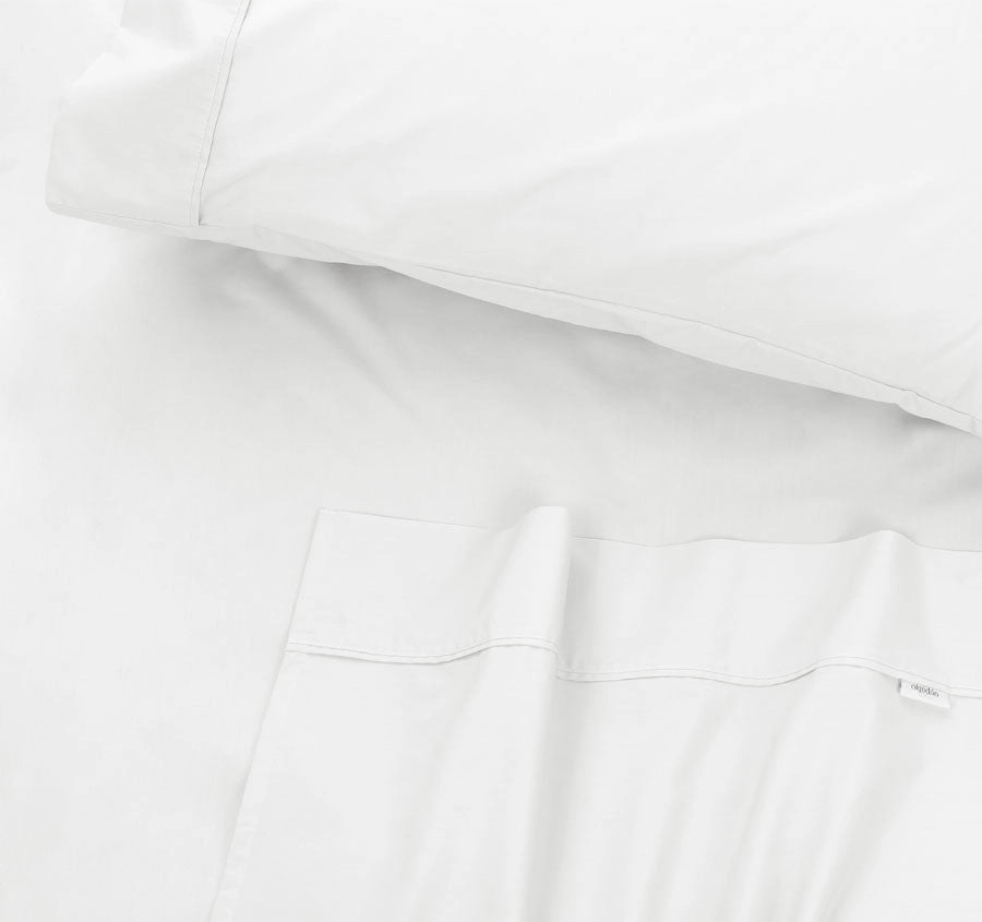 500THC Organic Cotton Sheet Set White