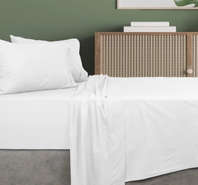 500THC Organic Cotton Sheet Set White
