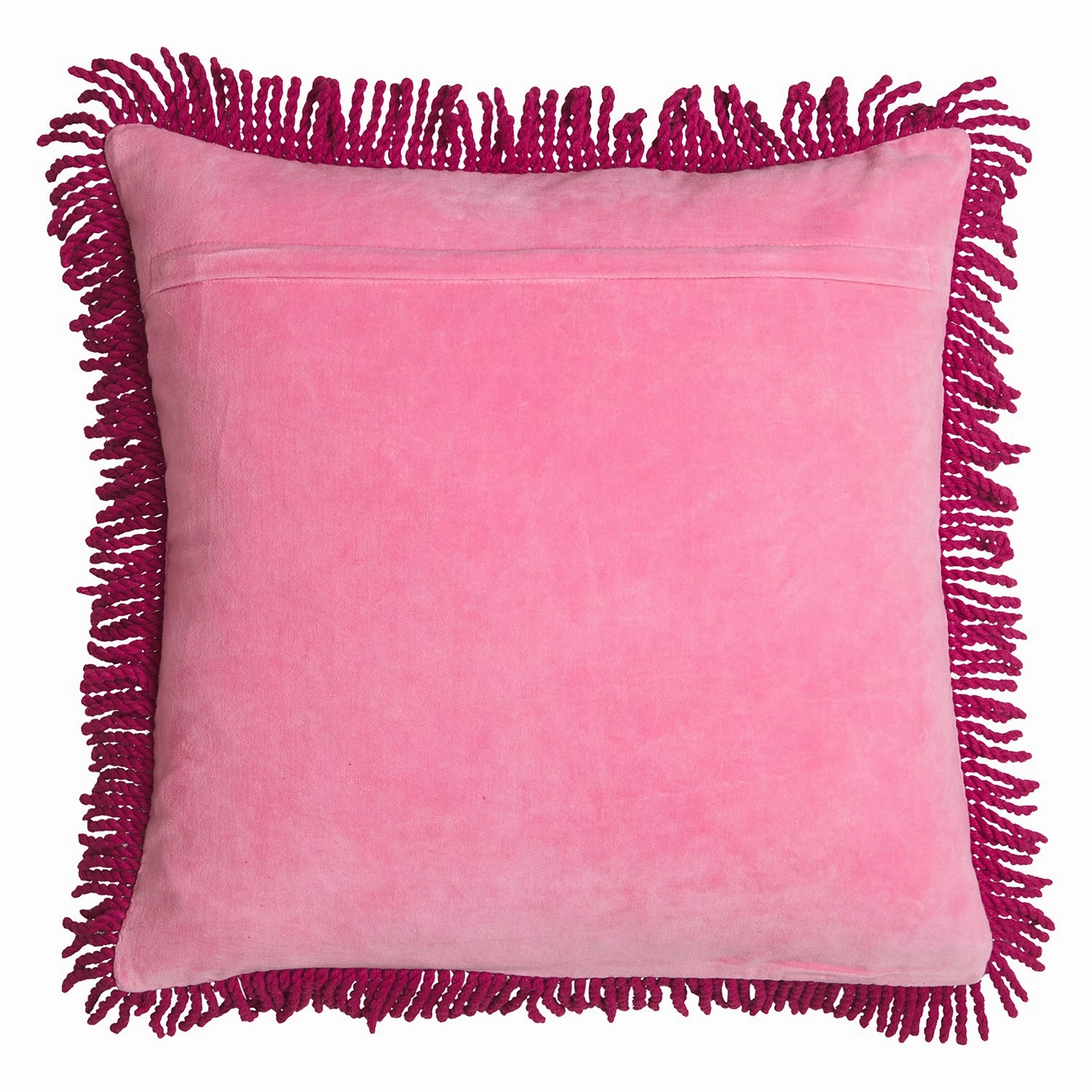 Adelyn Embroidered Cushion - Cosmo Pink