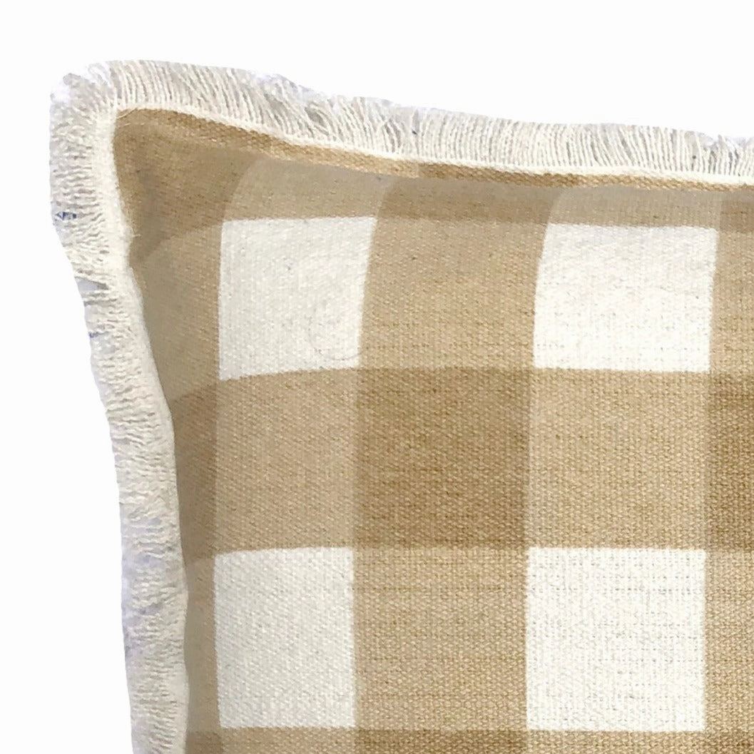 Alana Caramel Square Filled Cushion 50 x 50cm by Zaab