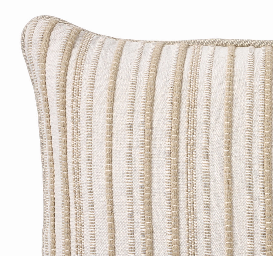 Alpina Stripes 30x50cm Filled Cushion Sand