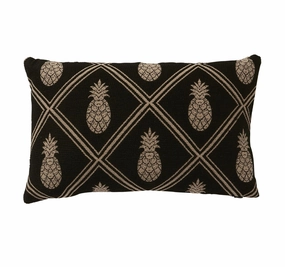 Anguilla Tropics 30x50cm Filled Cushion Black
