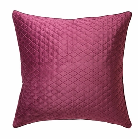 Antique Lattice Plum European Pillowcase by Florence Broadhurst