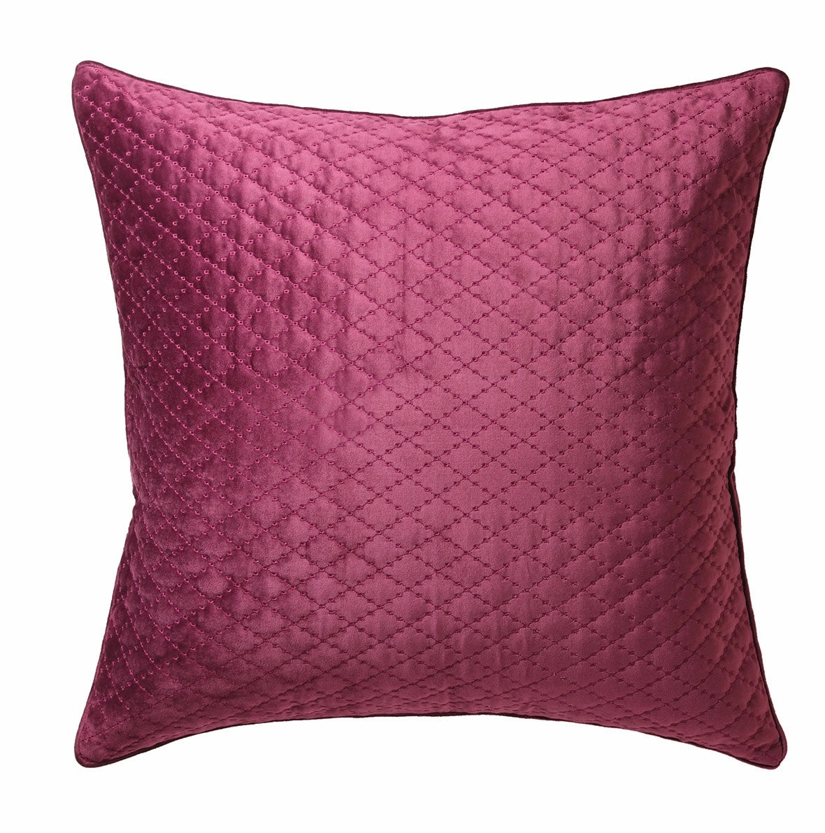 Antique Lattice Plum European Pillowcase by Florence Broadhurst