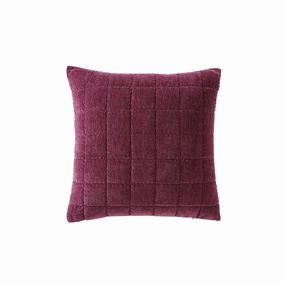 Apollo Plum Square Cushion by Logan and Mason Platinum