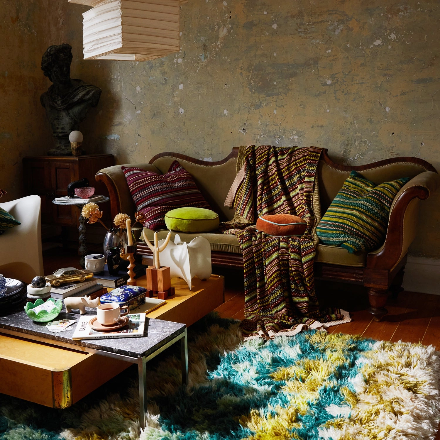 Arlette Knit Cushion - Forest