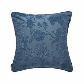 ARTEMIS Large Cut-Velvet Cushion - Cerulean