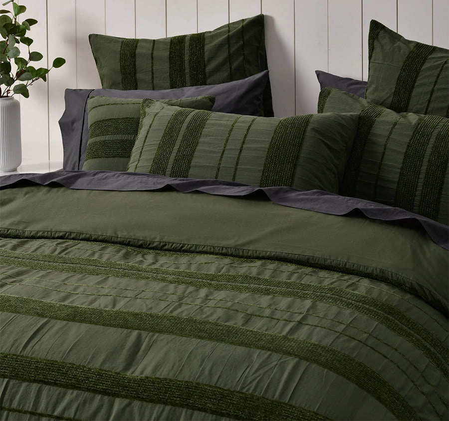 Avery 43x43cm Filled Cushion Forest Green