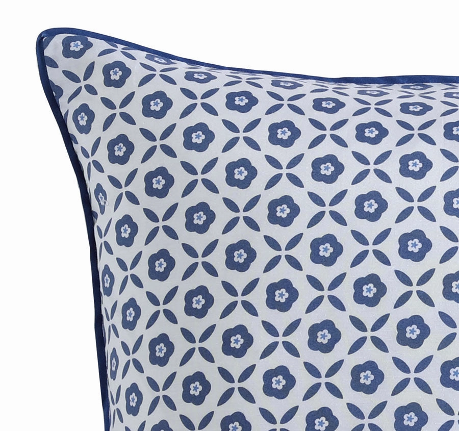 Avila European Pillowcase Blue