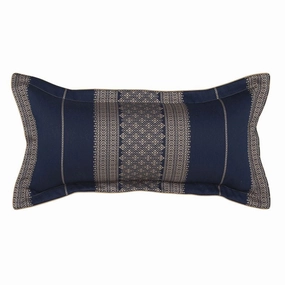 Aztec Navy long Cushion by Private Collection