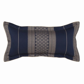 Aztec Navy long Cushion by Private Collection