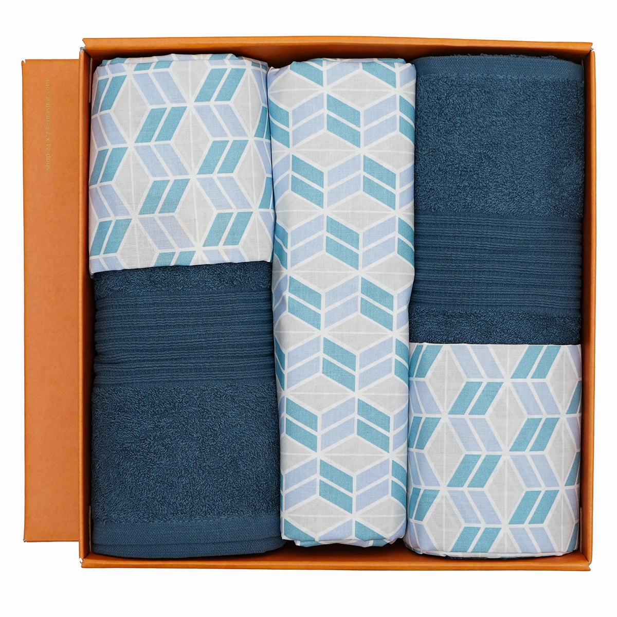 Backyard Patio Morris Bed Bath Set Blue