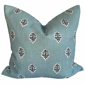 Balmain Blue Square Filled Cushion 50 x 50cm by Zaab