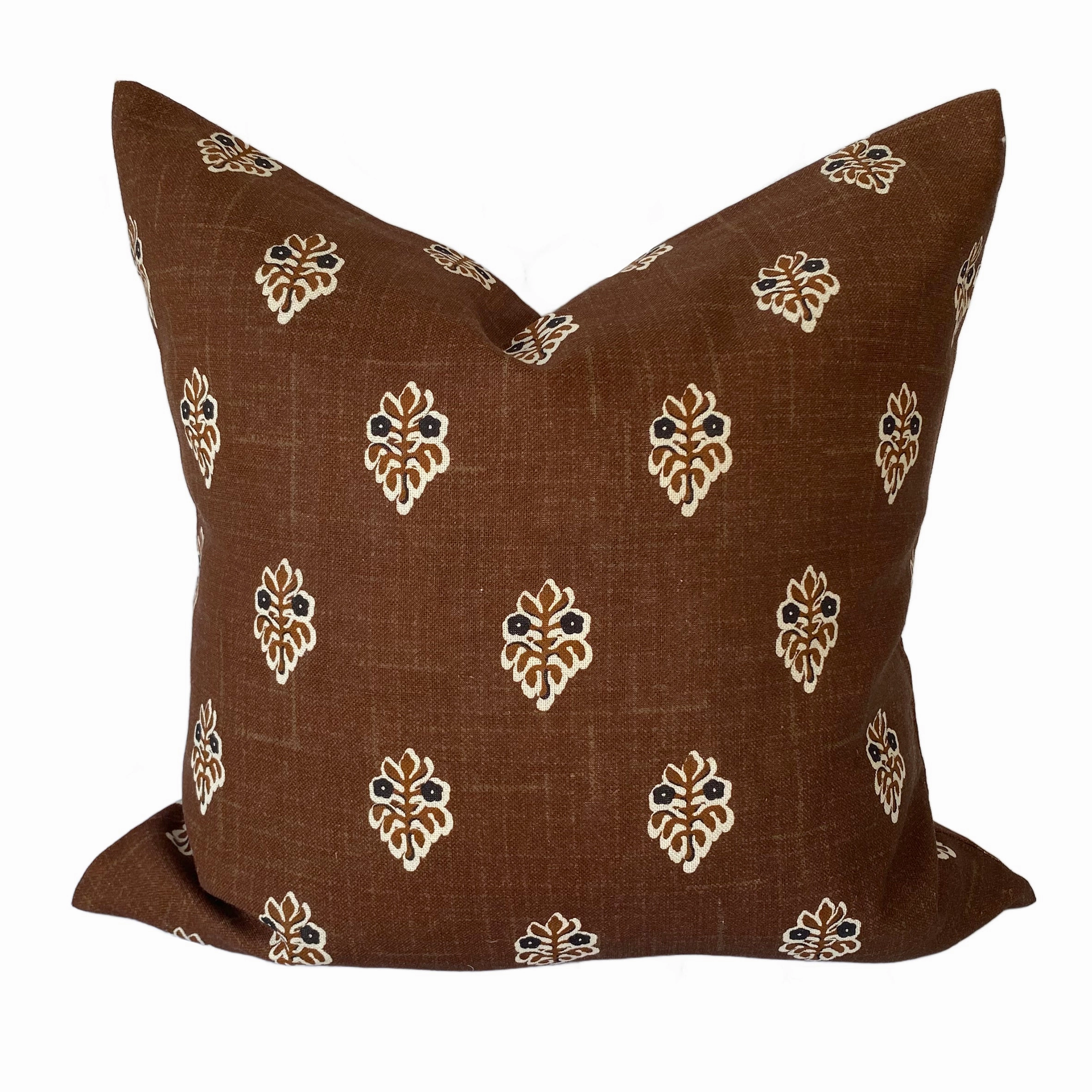 Balmain Mocha Square Filled Cushion 50 x 50cm by Zaab