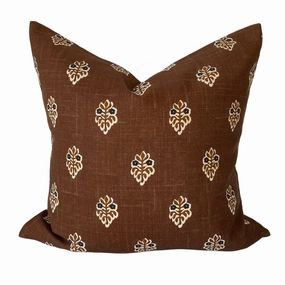 Balmain Mocha Square Filled Cushion 50 x 50cm by Zaab