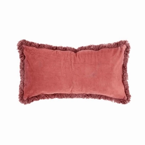 Bambury Clay Velvet Feather Filled Cushion by Bambury