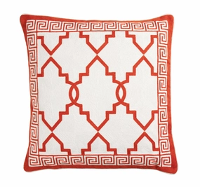 Barbados Lattice 50x50cm Filled Cushion Orange
