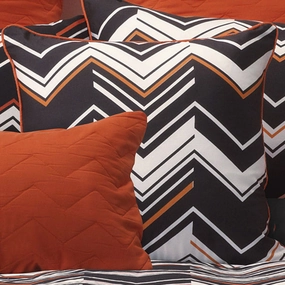 Barlow Black Square filled Cushion By Bianca