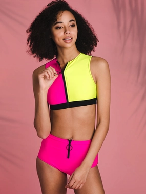 BLOCK PARTY ZIP UP TOP- CLEARANCE