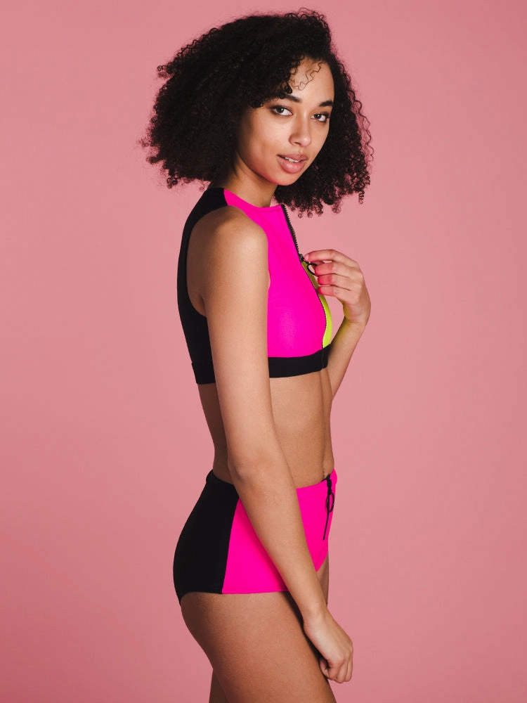 BLOCK PARTY ZIP UP TOP- CLEARANCE