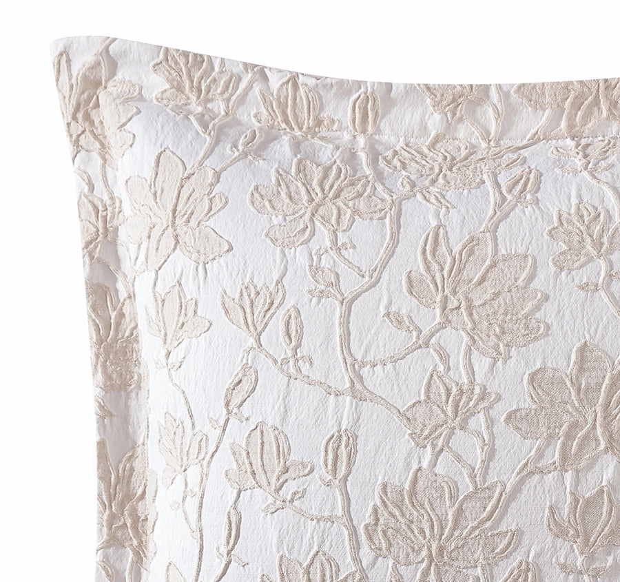 Bloom European Pillowcase Stone