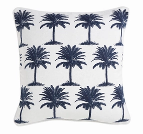 Blue Island 50x50cm Filled Cushion White