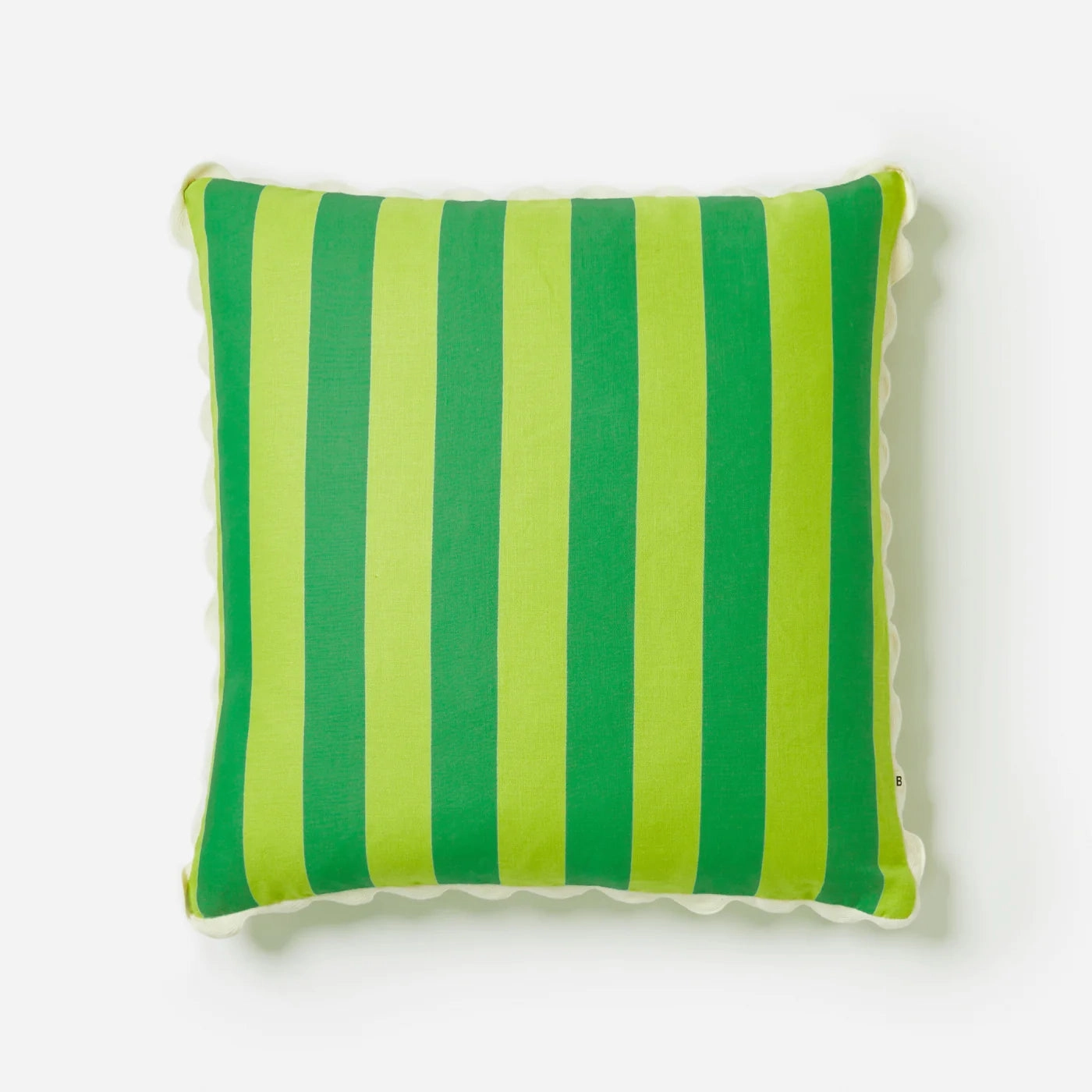 Bold Stripe Citron Jade Cushion