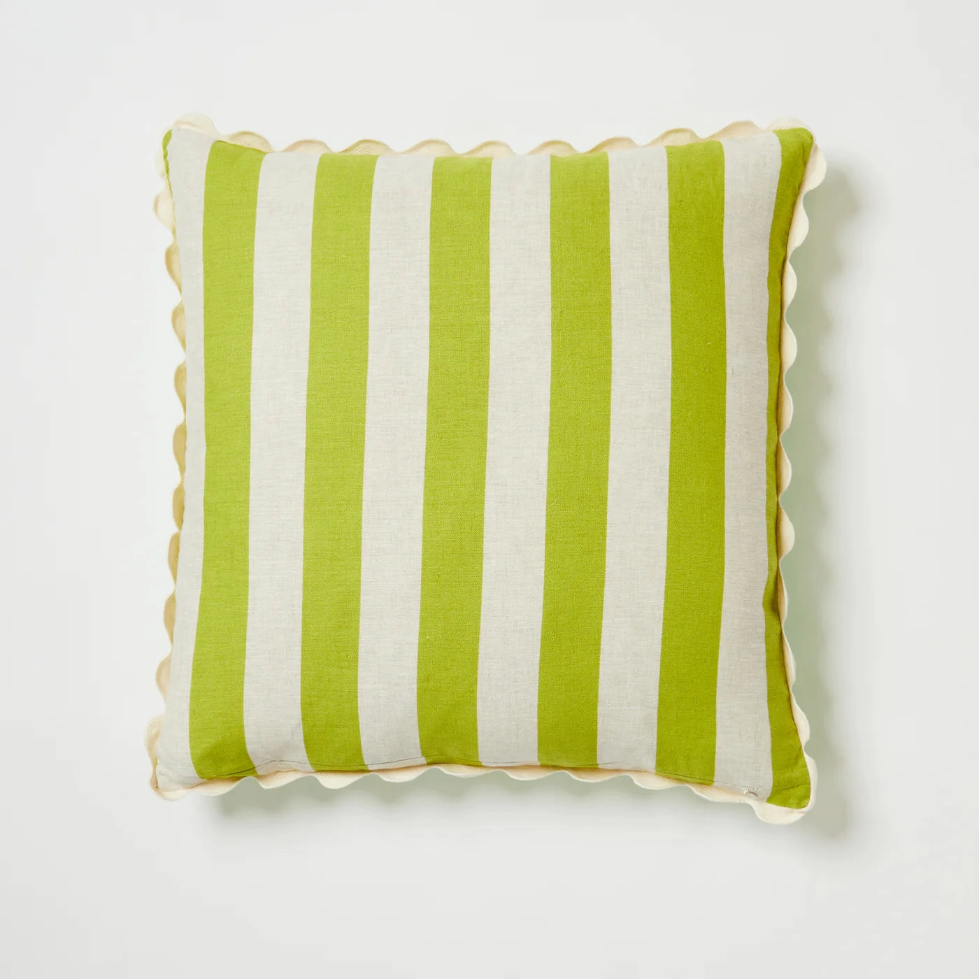 Bold Stripe Citron Jade Cushion