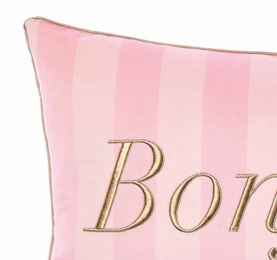 Bonjour 35x55cm Filled Cushion Pink