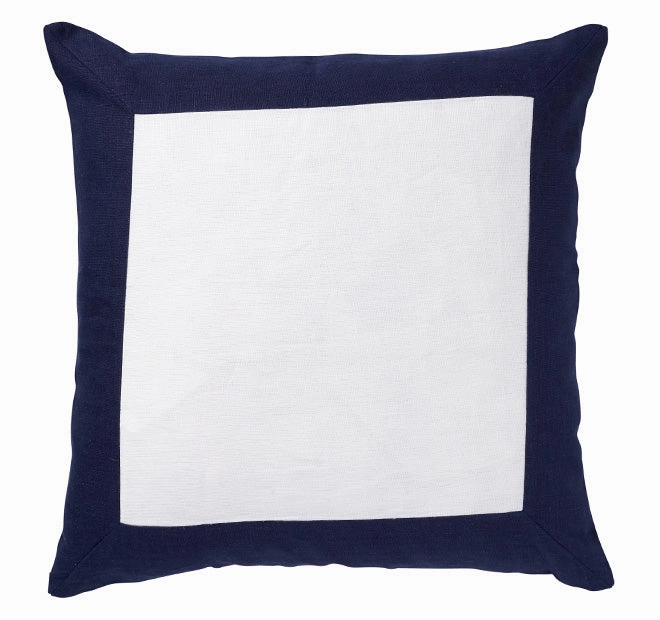 Border 50x50cm Filled Cushion Navy