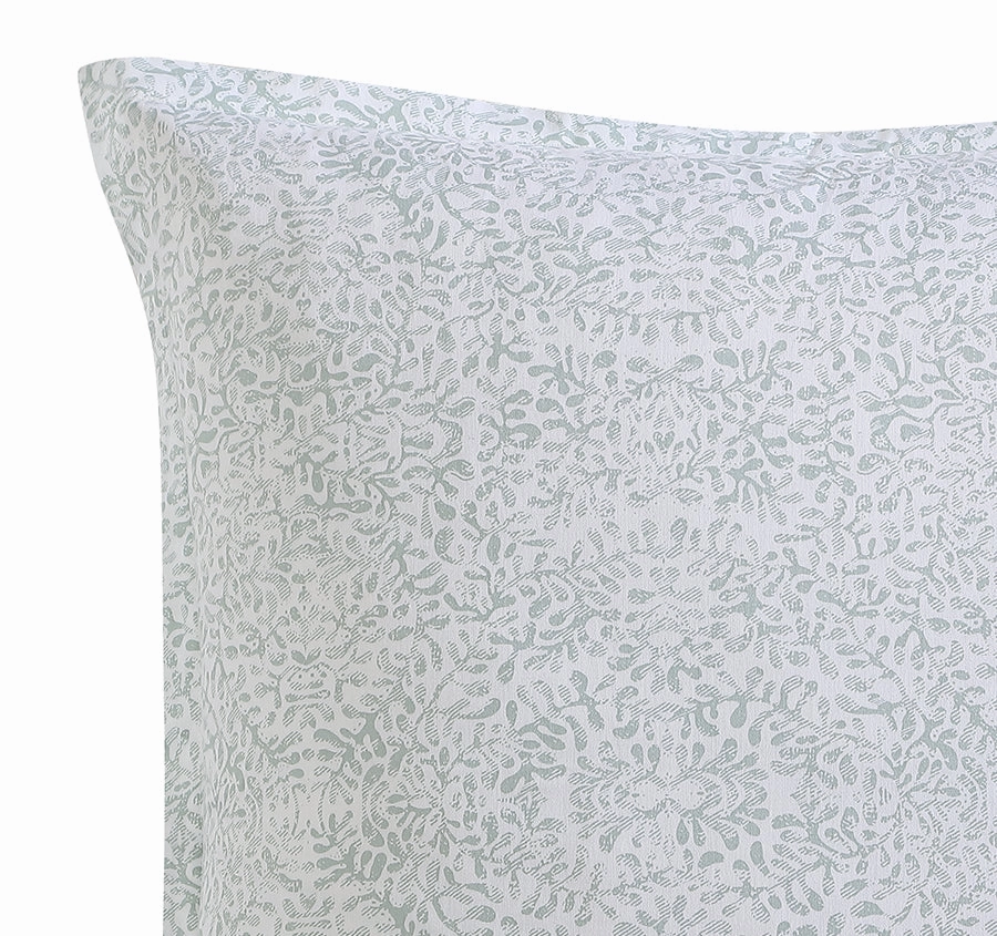 Botanical European Pillowcase Sage