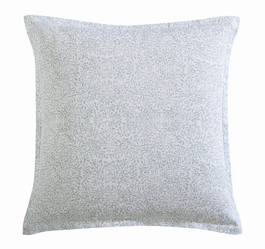 Botanical European Pillowcase Sage