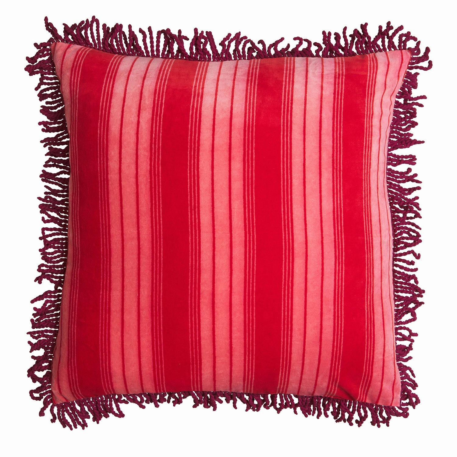 Brigitte Velvet Cushion - Cosmo Pink
