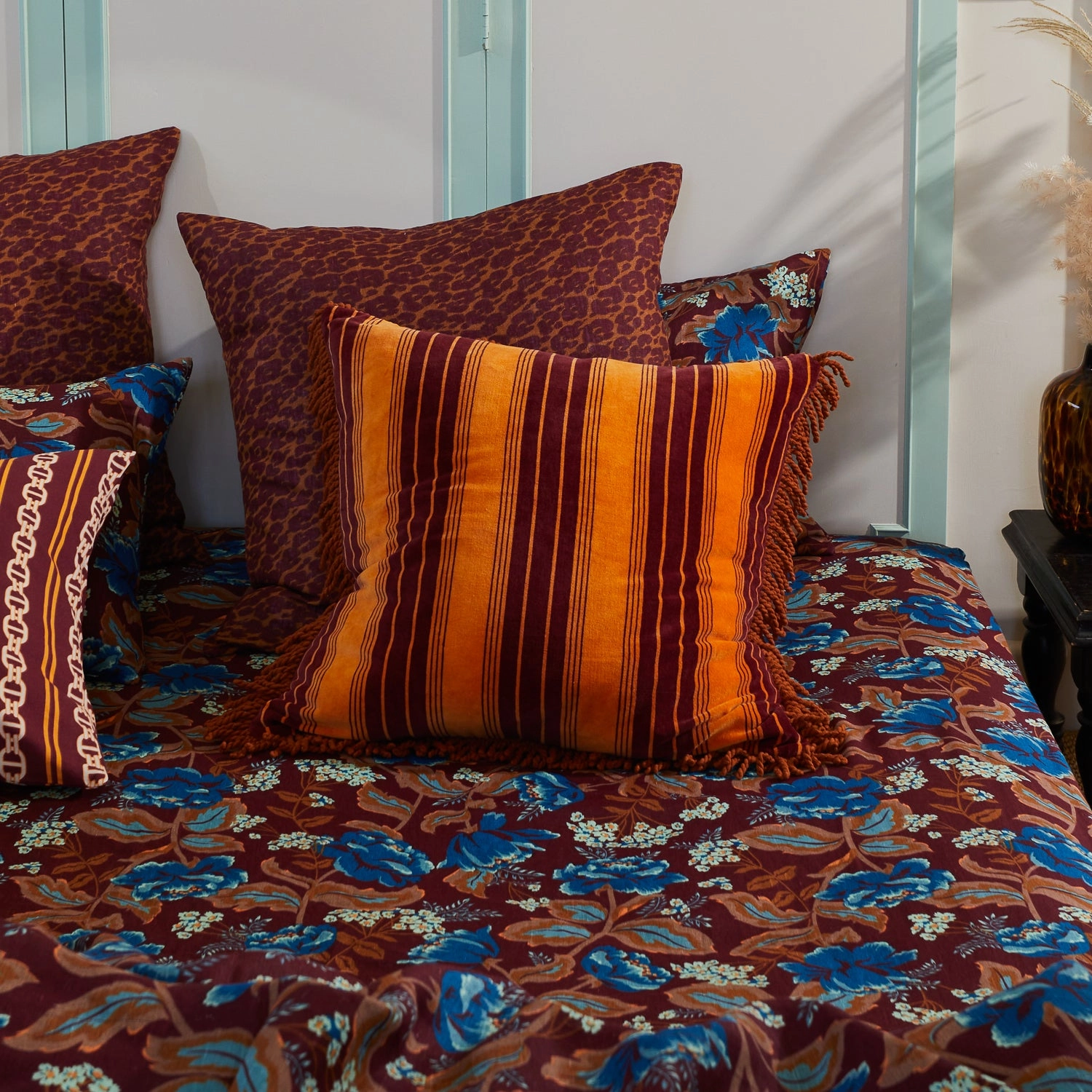 Brigitte Velvet Cushion - Kent