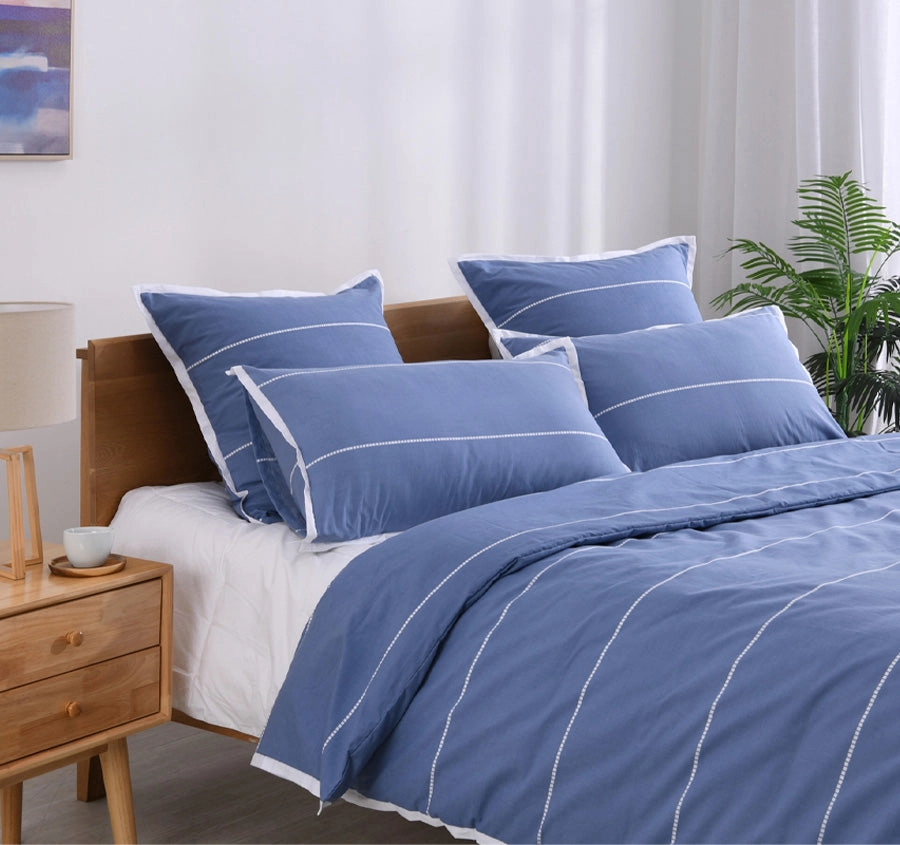 Calista Standard Pillowcase Pair Indigo