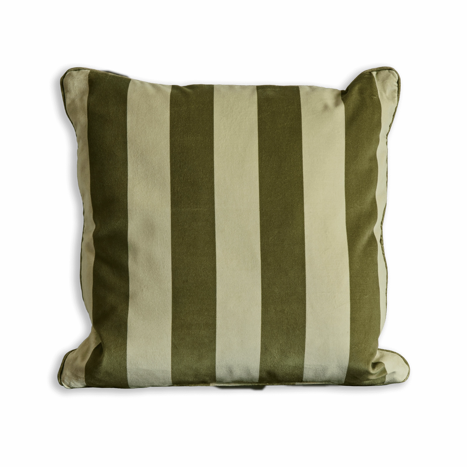CAMELOT STRIPE Velvet Cushion - Juniper
