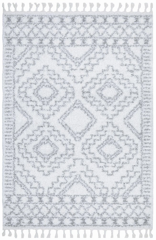 Casablanca Fez Rug (White) by Rug Culture