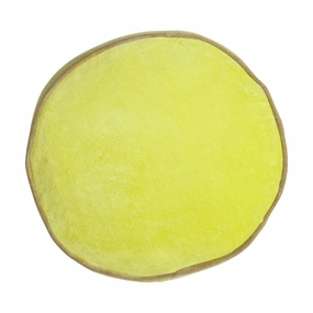 Castilo Round Velvet Cushion - Chartreuse