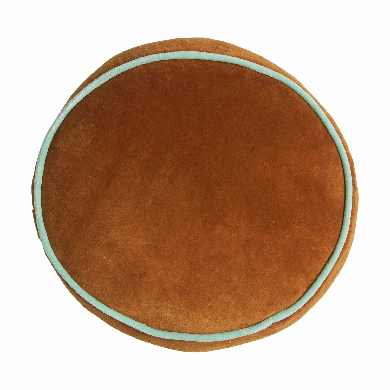 Castilo Round Velvet Cushion - Copper