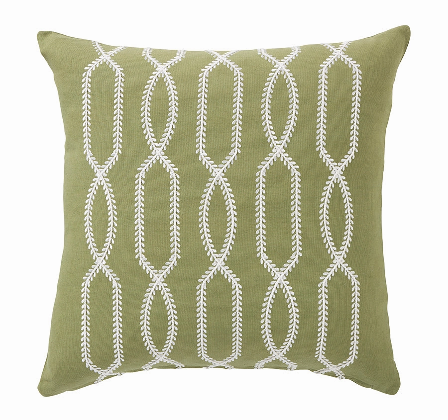 Cayman Lattice 50x50cm Filled Cushion Green