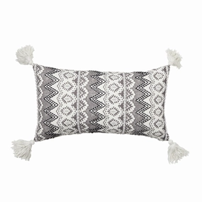 Chelsea Charcoal Cushion 35 x 60cm by Logan and Mason