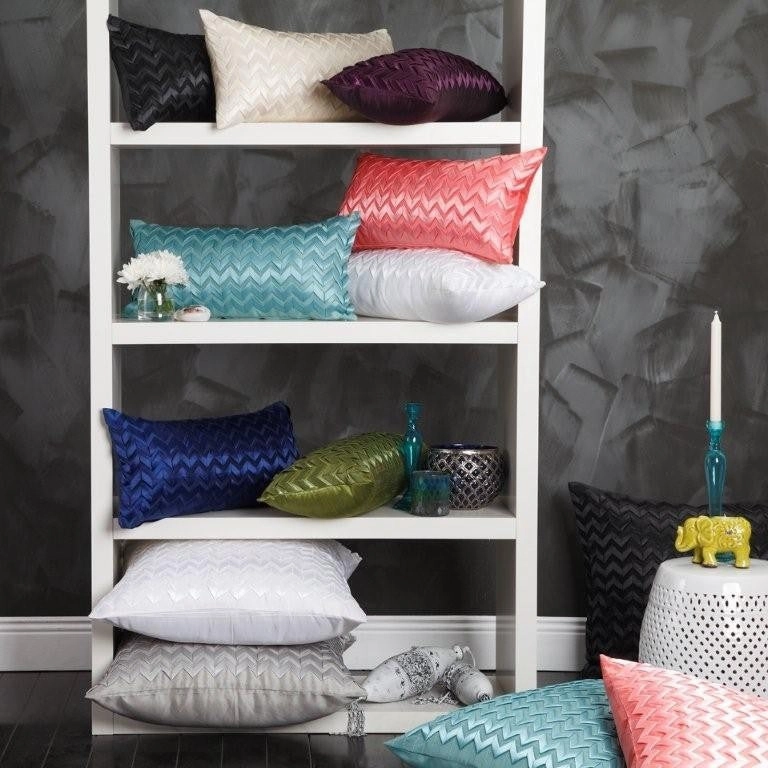 Chevron LATTE  Long Filled Cushion 30 x 60cm by Logan and Mason