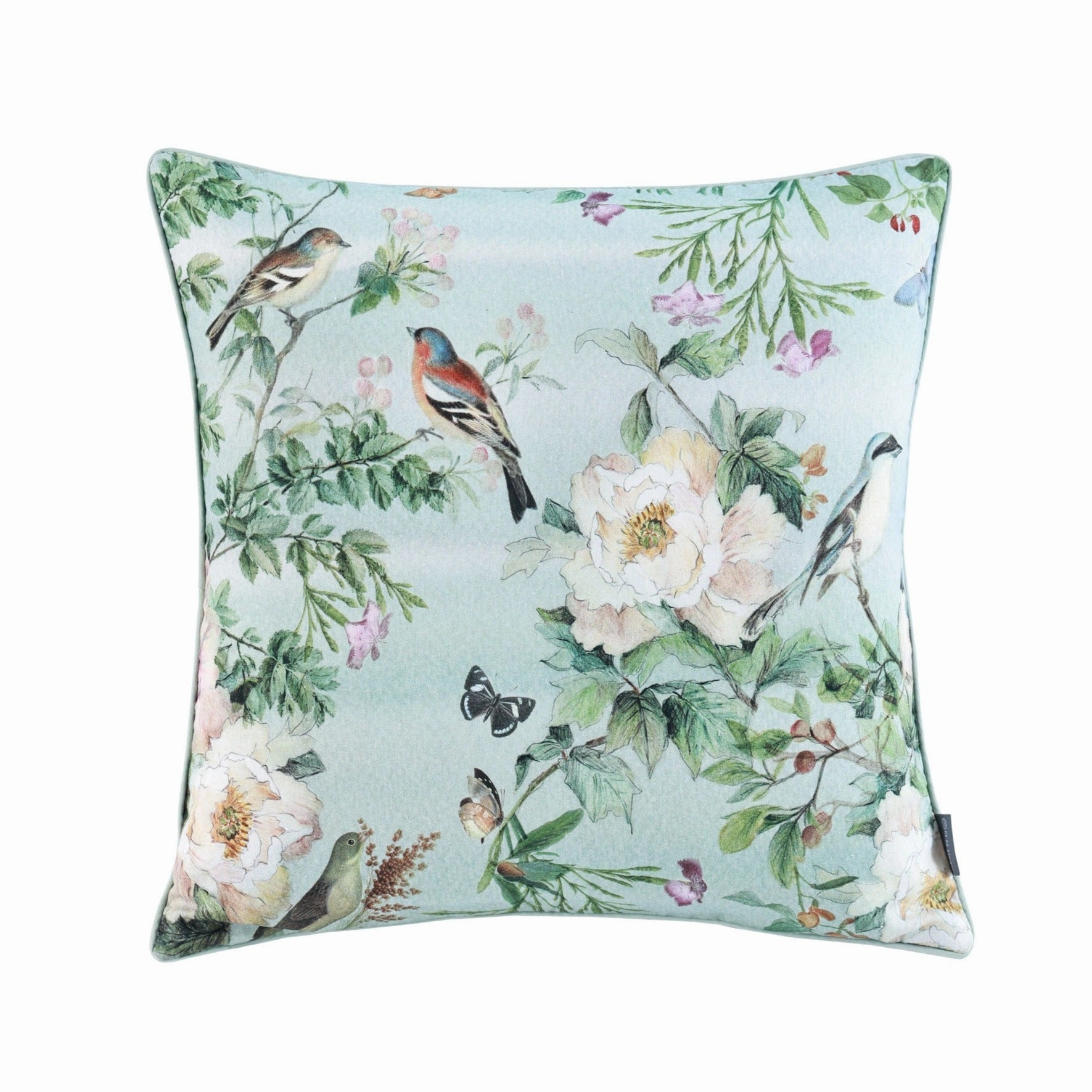 Chinoiserie Linen/Cotton Cushion 50 x50cm by MM Linen