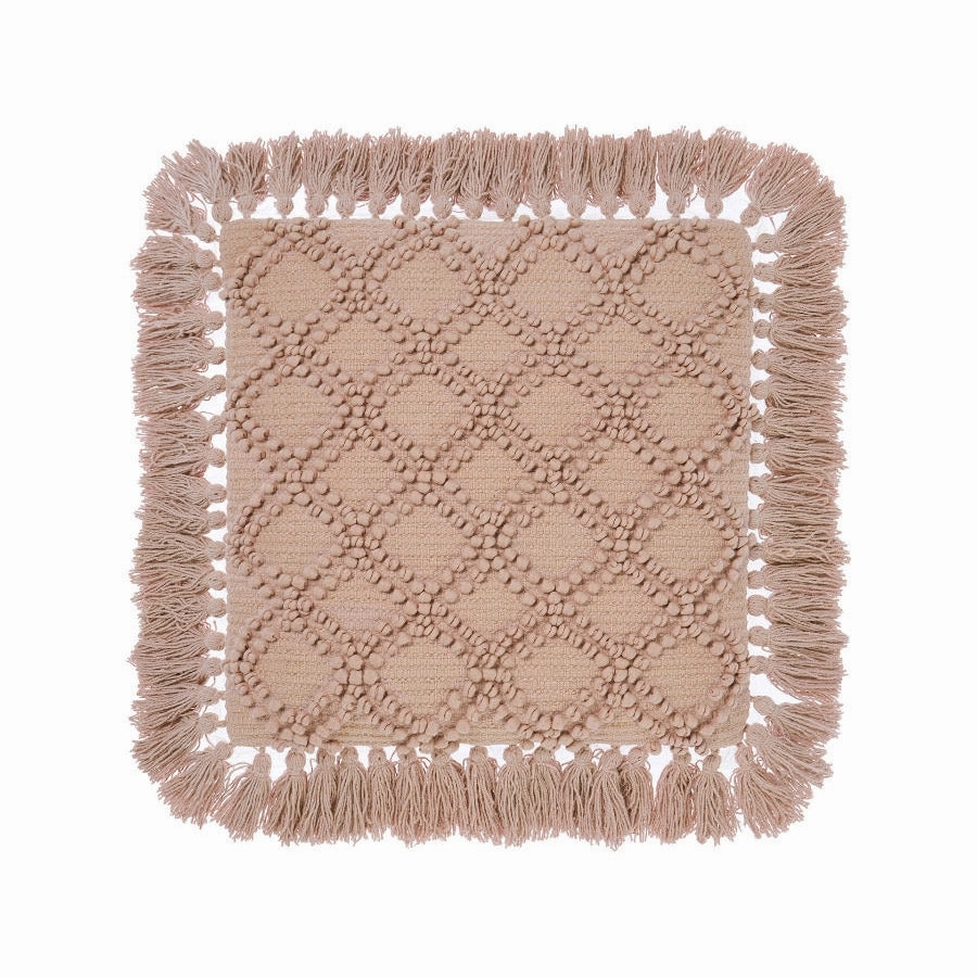 Circlet Terracotta Cushion 48 x 48cm by Linen House