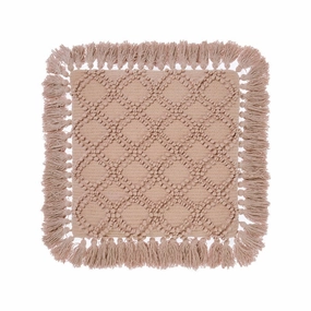 Circlet Terracotta Cushion 48 x 48cm by Linen House