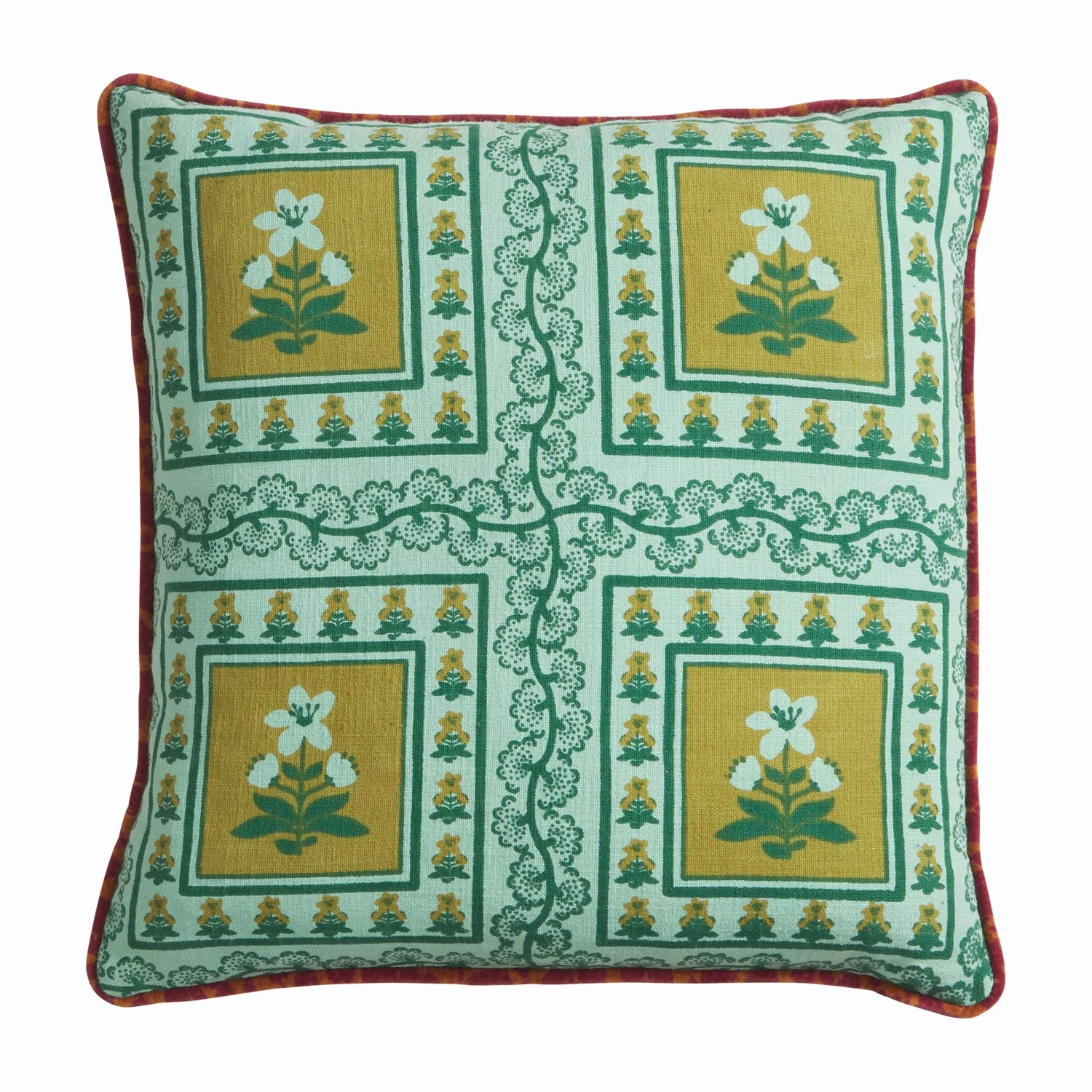 Claire Reversible Cushion - Jade