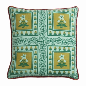 Claire Reversible Cushion - Jade