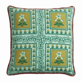Claire Reversible Cushion - Jade