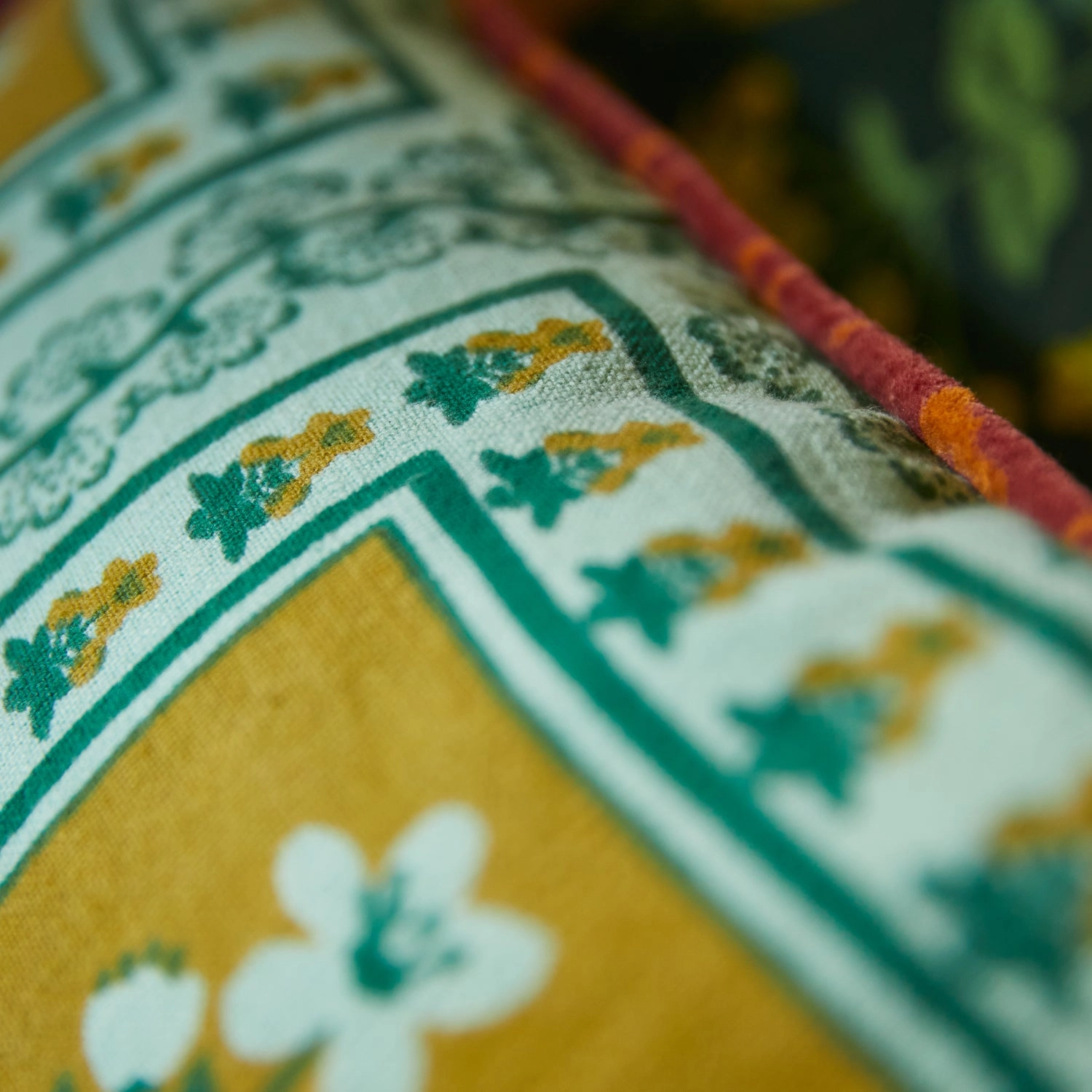 Claire Reversible Cushion - Jade